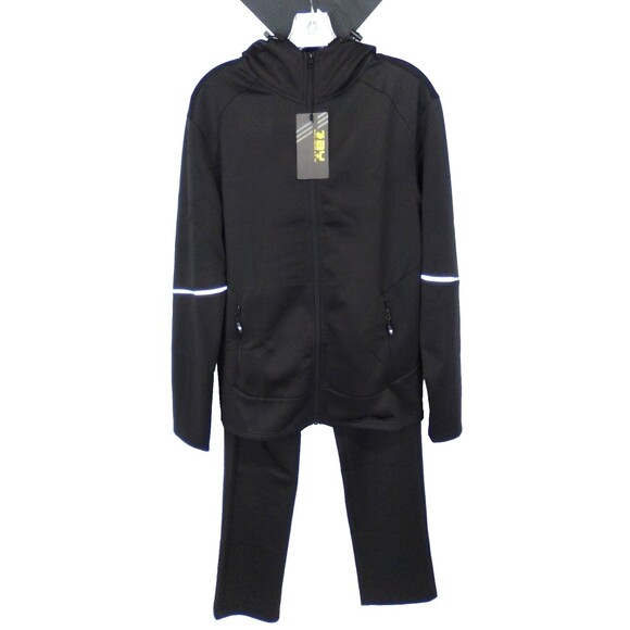 Tbmpoy Men's Hoodie Jacket Tracksuit 2 Pieces Jogging Suit Black Size Small - Picture 1 of 12